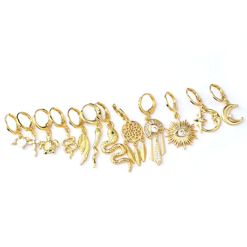 Exquisite Snake Dangle Earrings for Women - European & American Fashion Jewelry