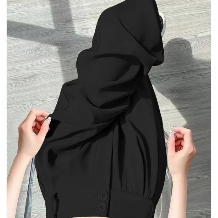 Summer High-Waisted Pleated Ice Silk Straight-Leg Tummy Control Pants - Women's Quick-Drying Fashion Suit Pants
