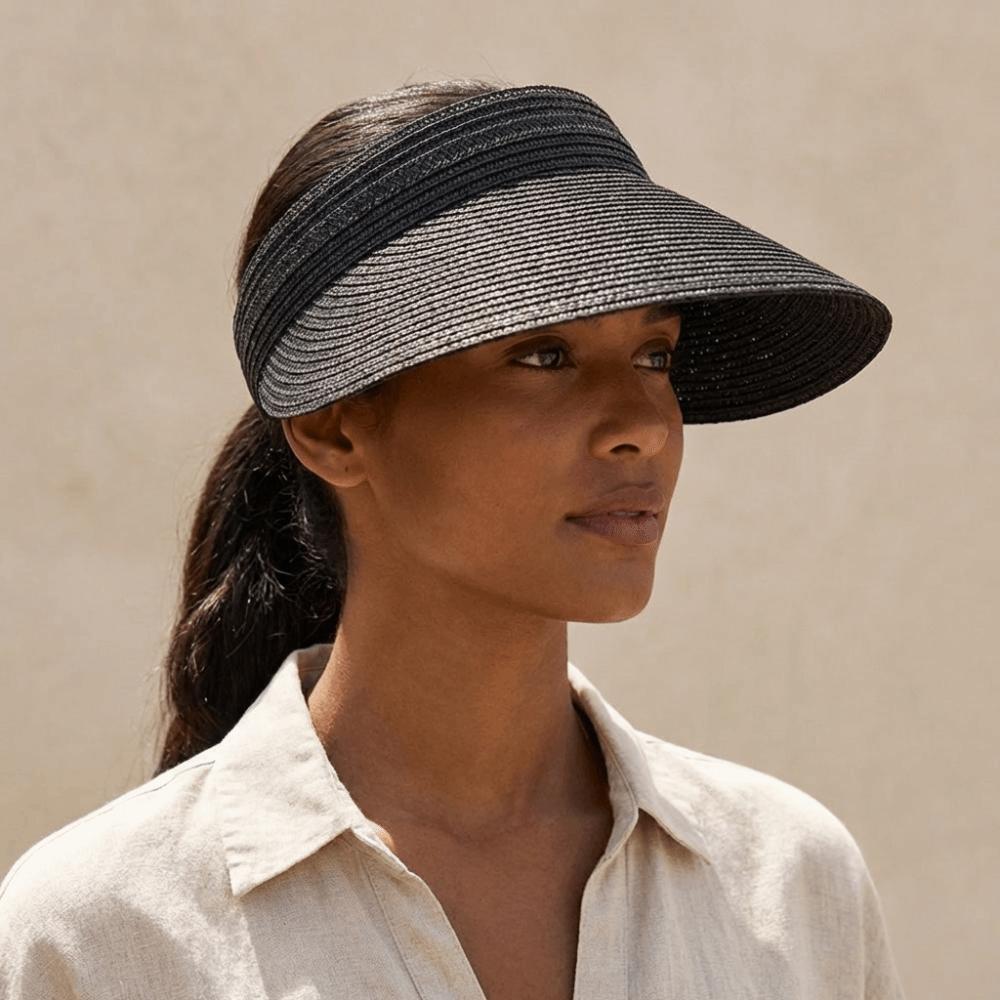 Simple Solid Color Straw Sun Cap Adjustable Breathable Summer Visors Hat Ponytail Cap Foldable Wide Brim Beach Hat Summer