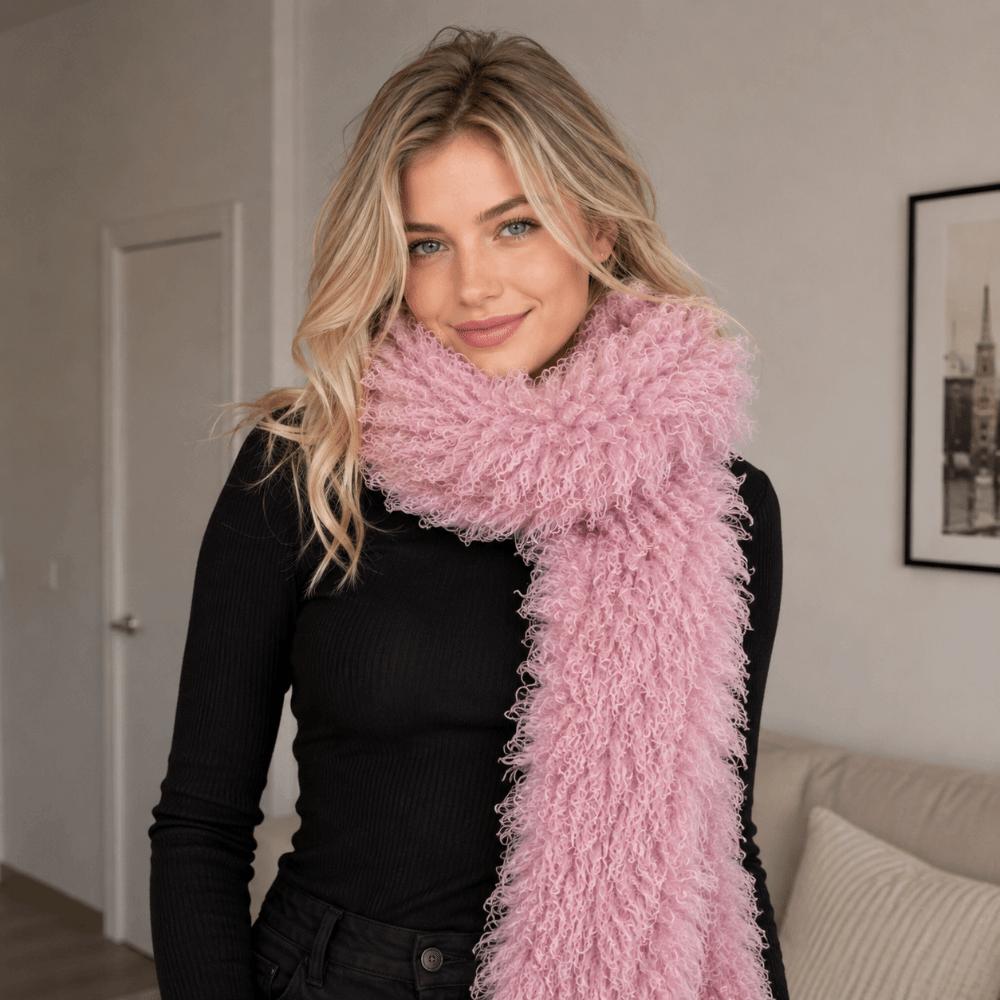 Windproof Imitation Wool Scarf Thick Fluffy Scarf Fashion Winter Scarf Winter