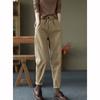 Velvet Thickened Feet Harem Pants Women's Autumn Winter Fashion Slim Trousers