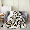 Popcorn Pattern Series Printed Blanket for Sofa Bed Travel Camping Living Room Office Conditioning Blanket for All Seasons Gifts