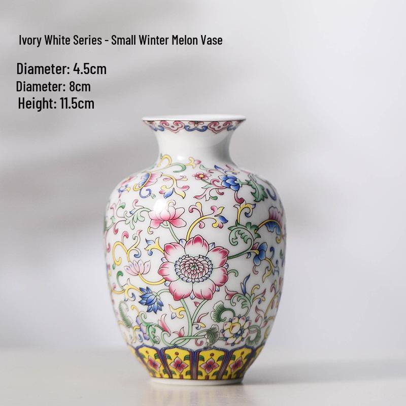 Antique Blue and White Chinese Porcelain Vase - European & American Handicraft for Flower Arrangements