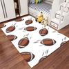 Football Pattern Carpet Design suitable as a non-slip mat for the living room or bedroom sofa