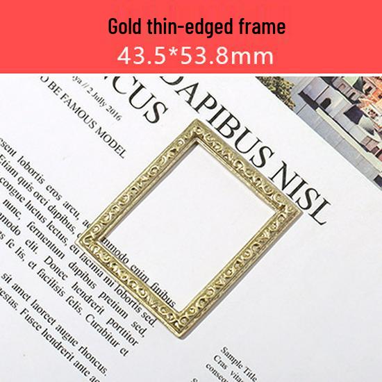 Retro Cream Glue Epoxy Resin Miniature Photo Frame DIY Dollhouse Accessories