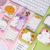 Office School Supplies Cute Pet Party Series Korean Cartoon Portable Removable Memo Book 100 Sheets In 8 Styles Kawai Stationery
