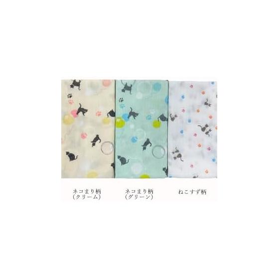 Japanese Tenugui Gauze Towel - 100% Cotton, Made In Japan, Fray-Resistant, Cat Pattern, 32cm X 88cm, Quick-Drying, Thick, Double Layer