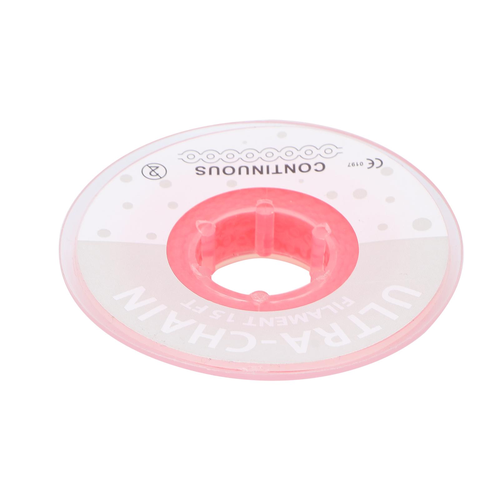 Эластичная ортодонтическая резиновая цепочка Зубная ортодонтическая эластичная цепочка Ортодонтическая катушка Эластичная резиновая лента Розовый розовый