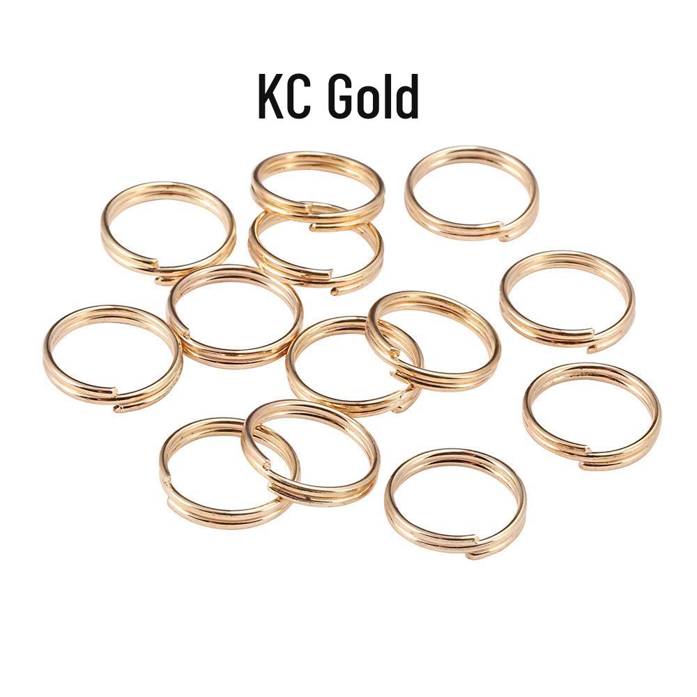 

Материалы для аксессуаров для брелоков своими руками: Разъемные кольца, Разомкнутые кольца с двойным витком, Железное кольцо двойного слоя, Кольца-интерфейсы для ключей 1.4*25mm (20 pcs/33.5g)