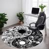 1pc Yin-Yang Symbol Chair Carpet for Office Non-Slip, Machine Washable Rug for Office, Room - Holiday Decor, Machine Made Yy251016115