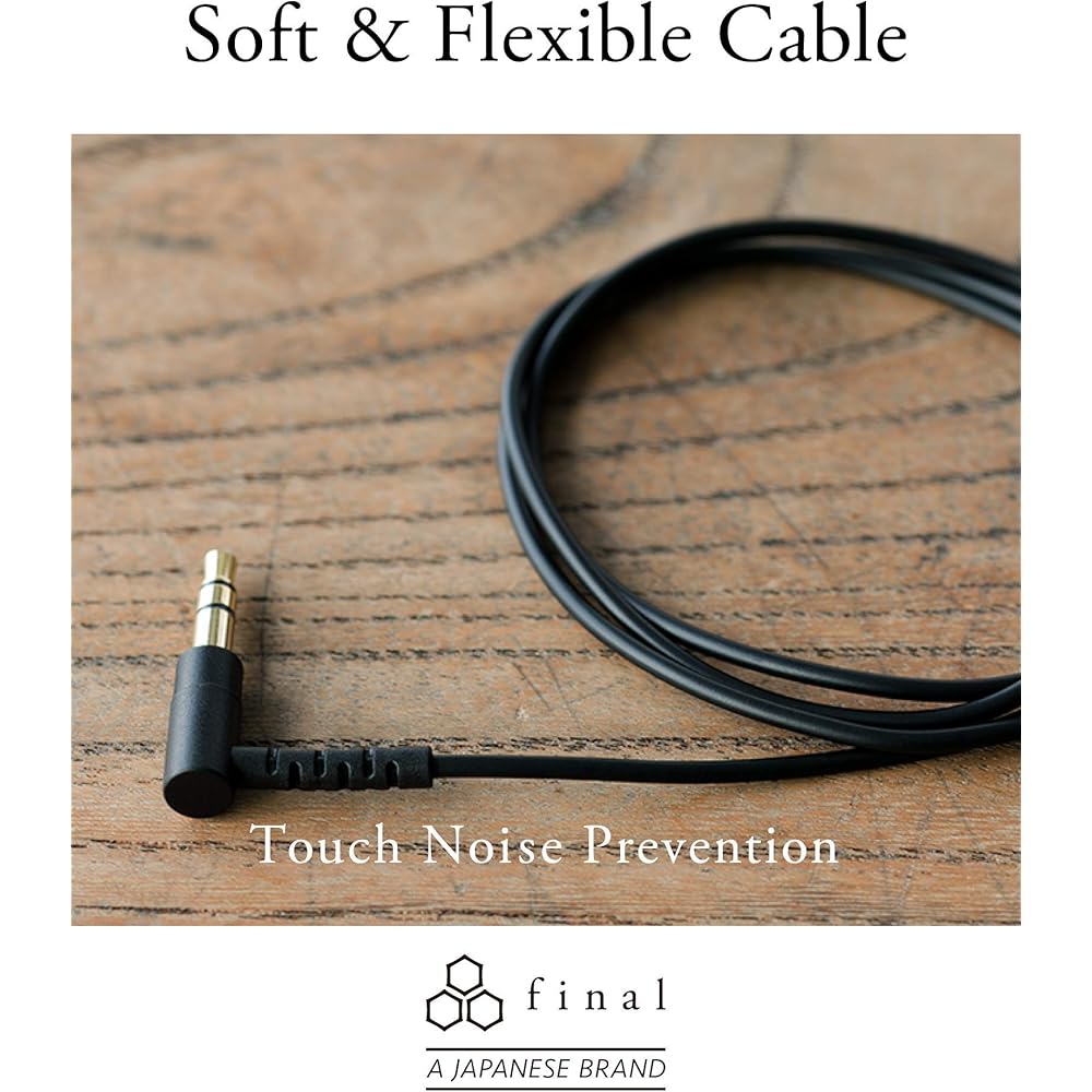 Final E2000 In-Ear Headphones, Matte Black FI-E2DAL