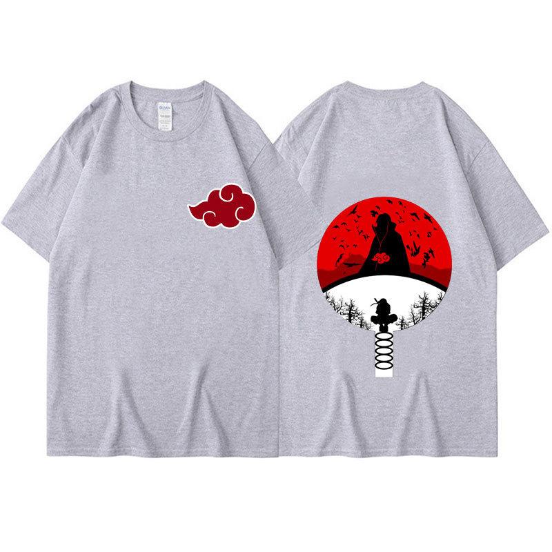 Anime Uchiha Itachi Printed Short-sleeved T-shirt Unisex Casual T-shirt Summer Couple's Top