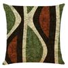 45X45Cm Linen Pillowcase Abstract Geometric Sofa Cushion Cotton Linen Car Pillowcase (Without Pillow Core)