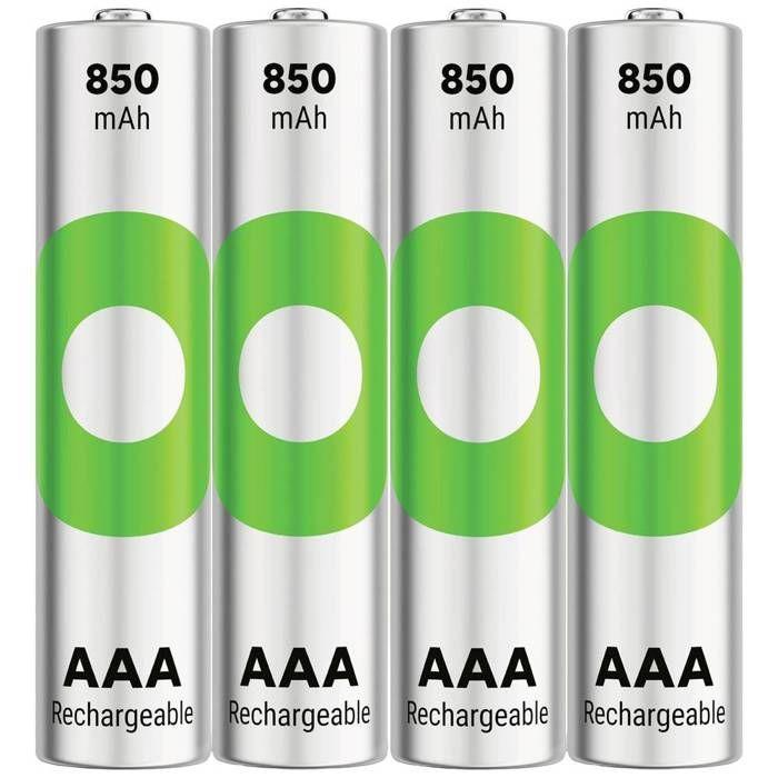 Gp Recyko Pile Rechargeable Lr3 (aaa) Nimh 850 Mah 1.2 V 4 Pc(s)