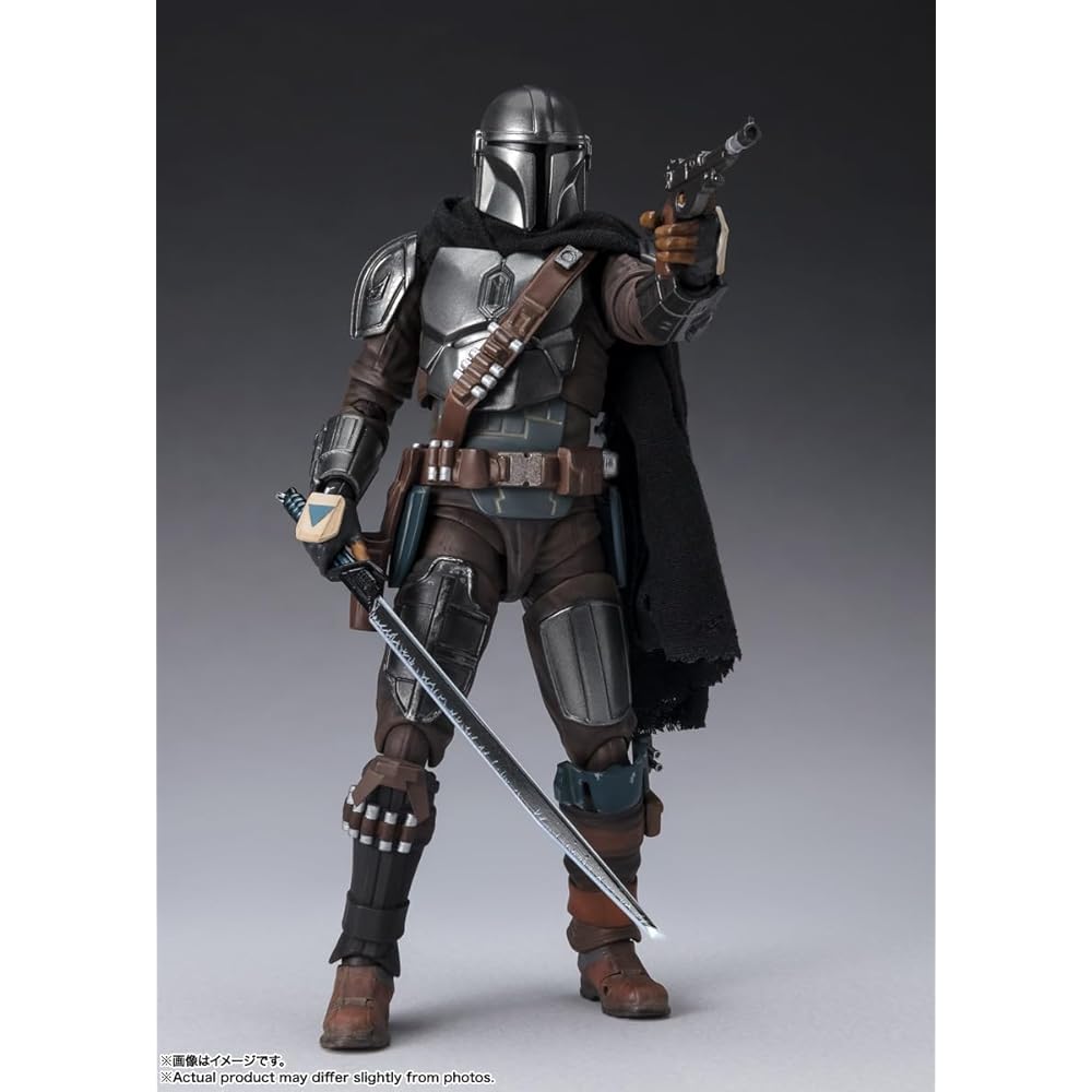 TAMASHII NATIONS S.H. Figuarts Star Wars The Mandalorian & Grogu 150mm Action Figure ABS PVC Fabric Painted