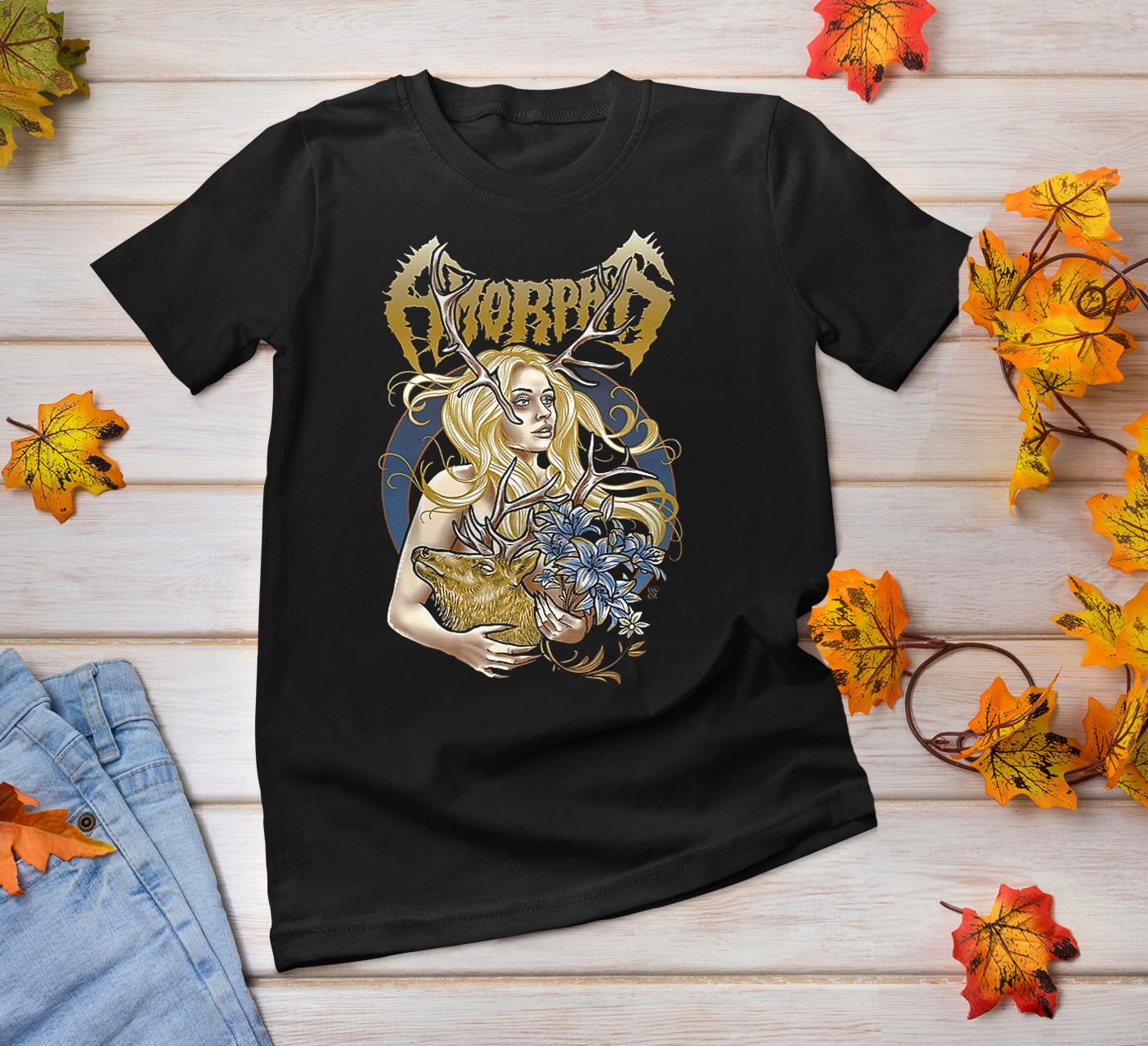 26 On The Dark Waters Amorphis Band Black T-Shirt Cotton Unisex Unisex T-Shirt M