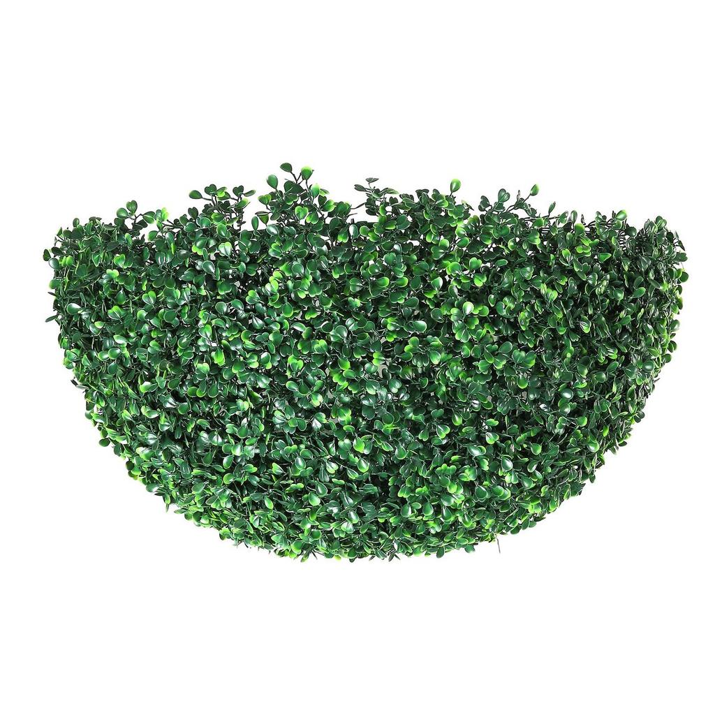 Artificial Topiaries Boxwood Trees, 20” Tall (2 Pieces), Ball-Shape Faux Topiaries Plant, All-year Green Feaux Plant Decorative Balls for Backyard,