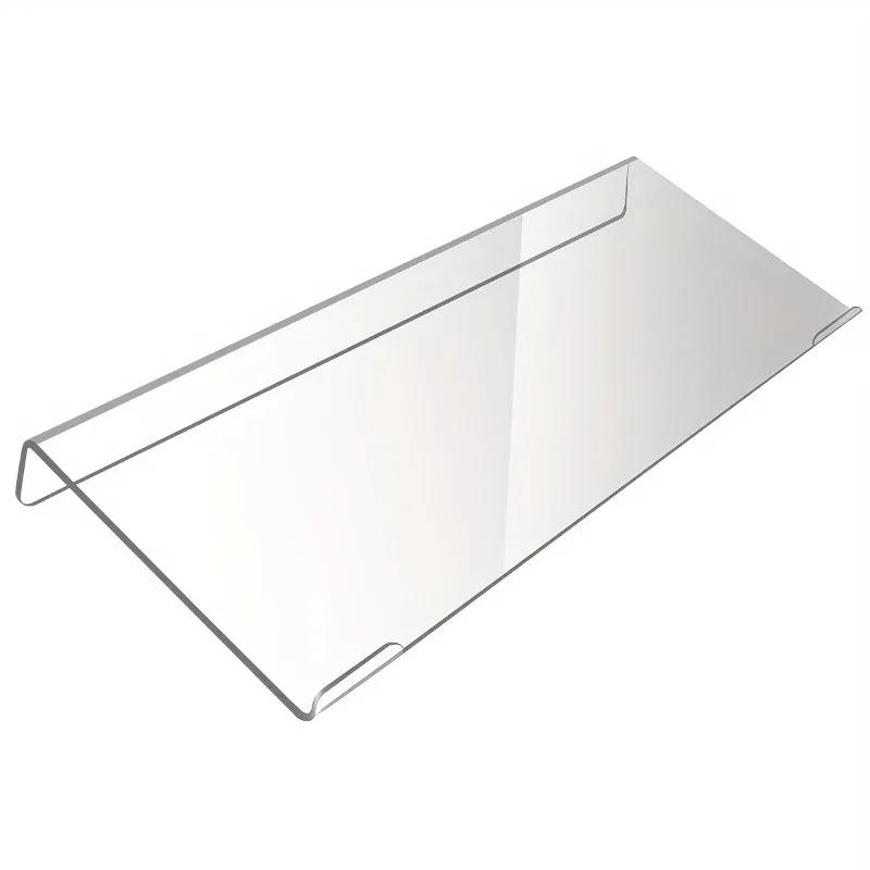 1pc Acrylic Keyboard Stand, Compact Desktop Lifter for Keyboard and Mini PC, Mixed Color, Uncharged, Durable Material