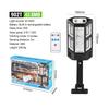 New Solar-Powered Outdoor Street Light with Remote-Controlled Motion Sensor
