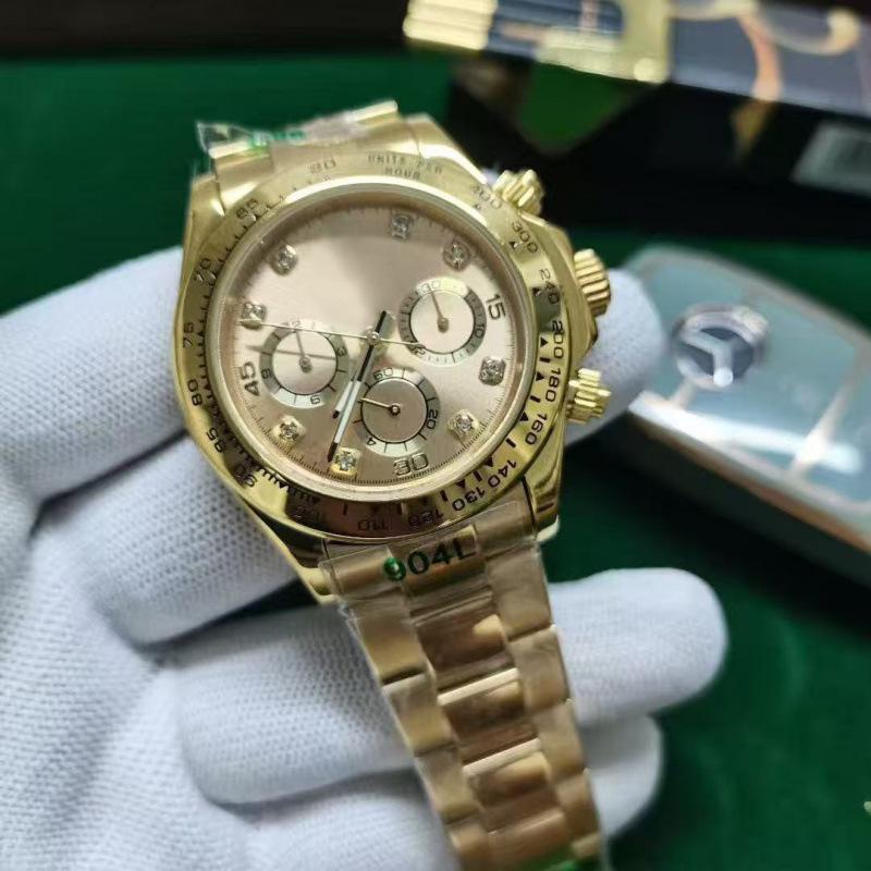 Laojia Daytona Green Gold Universe Chronograph Automatic Men's Watch