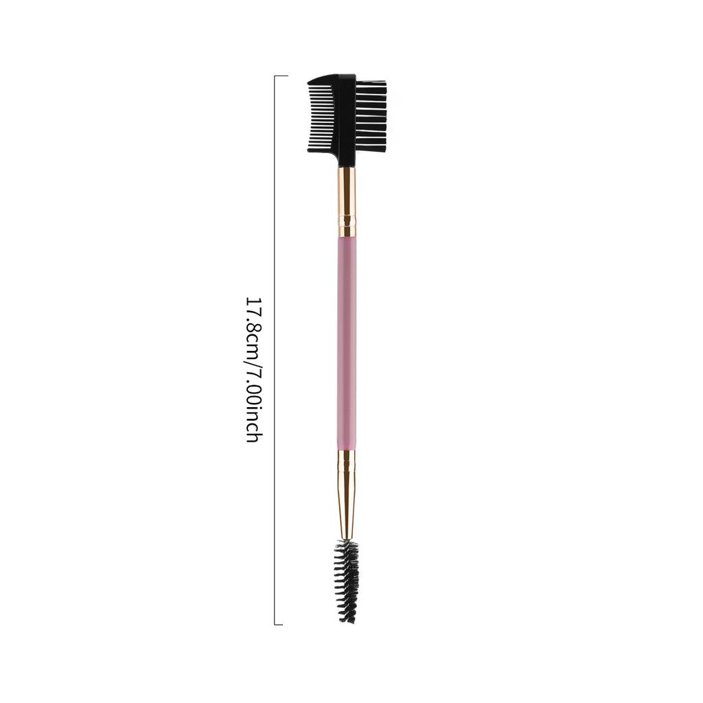 1/2/5PCS 3 Head Eyebrow Eyelash Shaper Double Head Brush Makeup Grooming Tool Cosmetic With 3 Different Spoolie Brushes