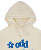 [Unisex] Oddsmile Logo Flower Hoodie_Cream