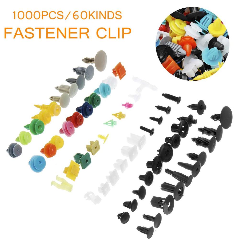Auto Fastener Clips Rivet Retainer Push Engine Cover 500/800/1000PCS for Car Bumper Fender Door Trim Panel
