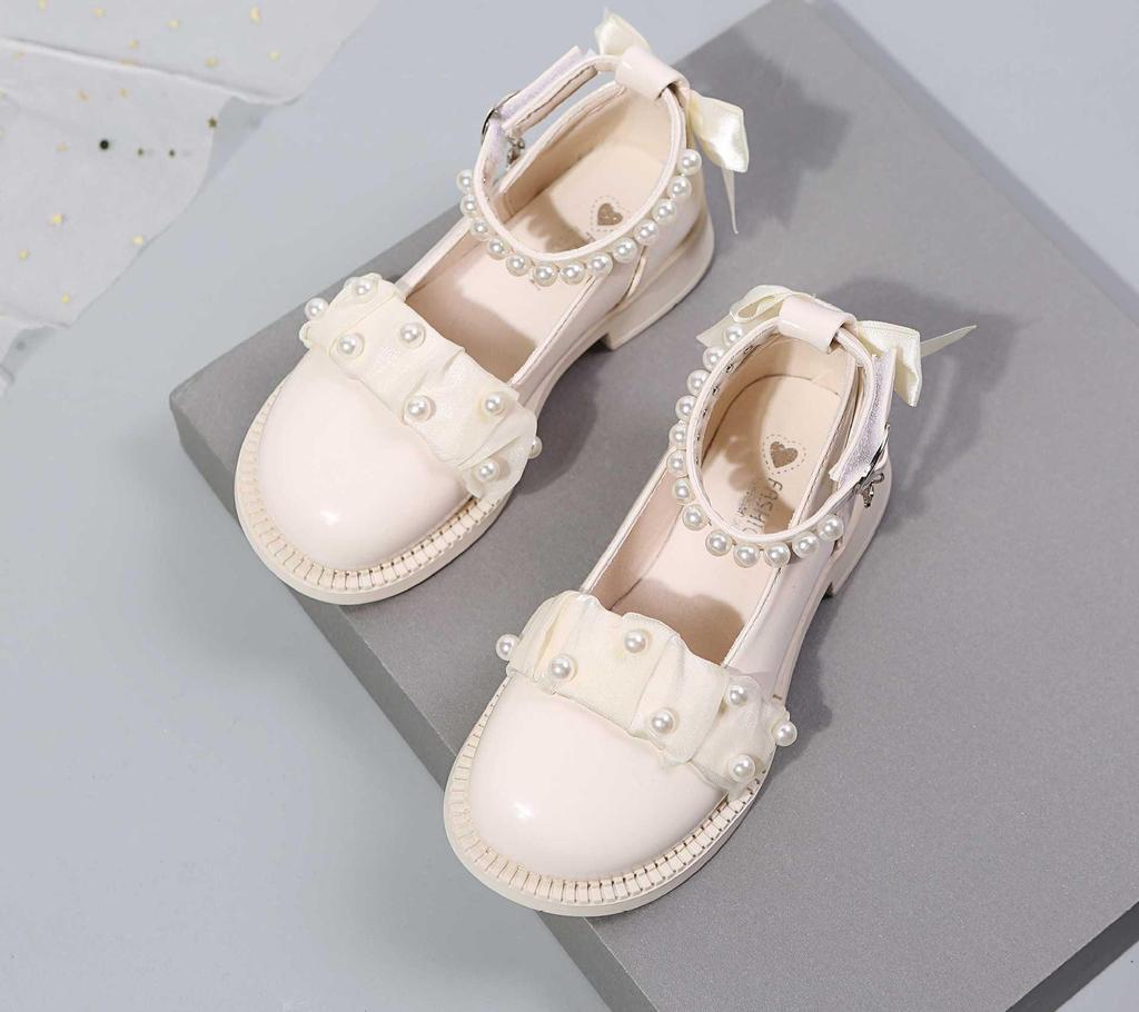 2025 New Korean-Style Girls' Leather Princess Shoes for Spring and Autumn - Soft Sole for Primary School Students
