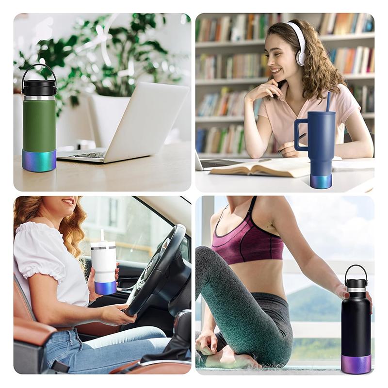 Chameleon Gradient Matte Luster Cup Holder Silicone Boot Compatible With Tumbler 20-40Oz And More 12-24Oz Water Bottles