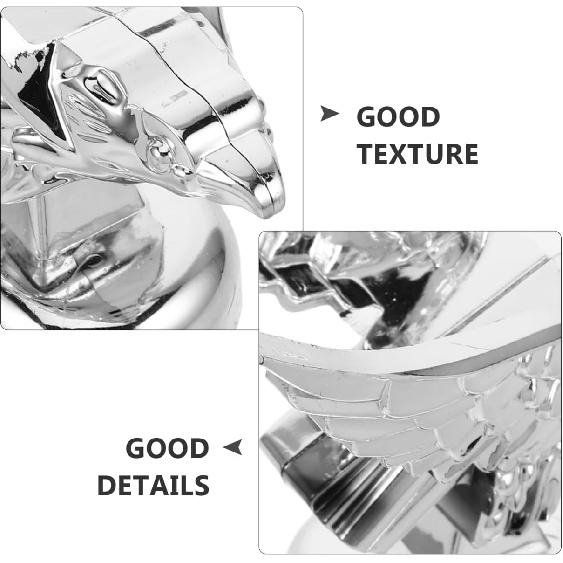 Hood Ornament Plastic Car Hood Decoration Universal Car Exterior Accessory 4.72X3.93X3.54 Inch