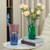 Vază Flori Transparentă pentru Centrul Mesei Plastic Îngroșat Vază Modernă Culoare Gradient Vază Decorativă pentru Casă Nuntă Petrecere Decor