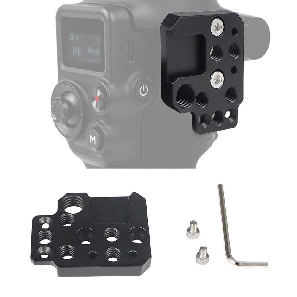 Aluminum Alloy Adapter Board with 1/4 3/8 Hole Cold Shoe Mount for DJI Ronin RS3 RS2 RSC2 SC S Gimbal Stabilizer Extension Plate