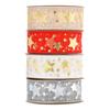 Ribbon Printing Stars Ribbon For Christmas Wedding Decoration Cake Ribbon Gift Wrapping DIY Sewing Handmand Art Craft