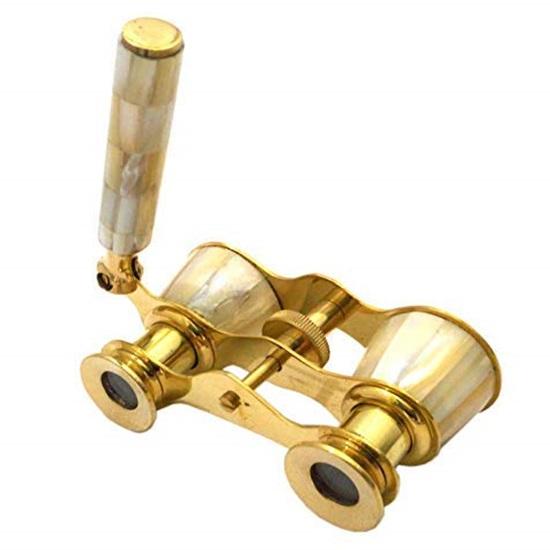

Латунный бинокулярный телескоп с ручкой, коллекционный подарок