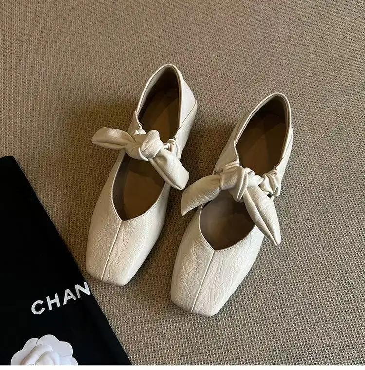 

Мэри Джейн Балетки Туфли на высоком каблуке Женские Сандалии с квадратным носком Тренд 2025 Лоферы Летние Элегантные Неглубокие Платье Zapatos De Mujer 40 бежевый