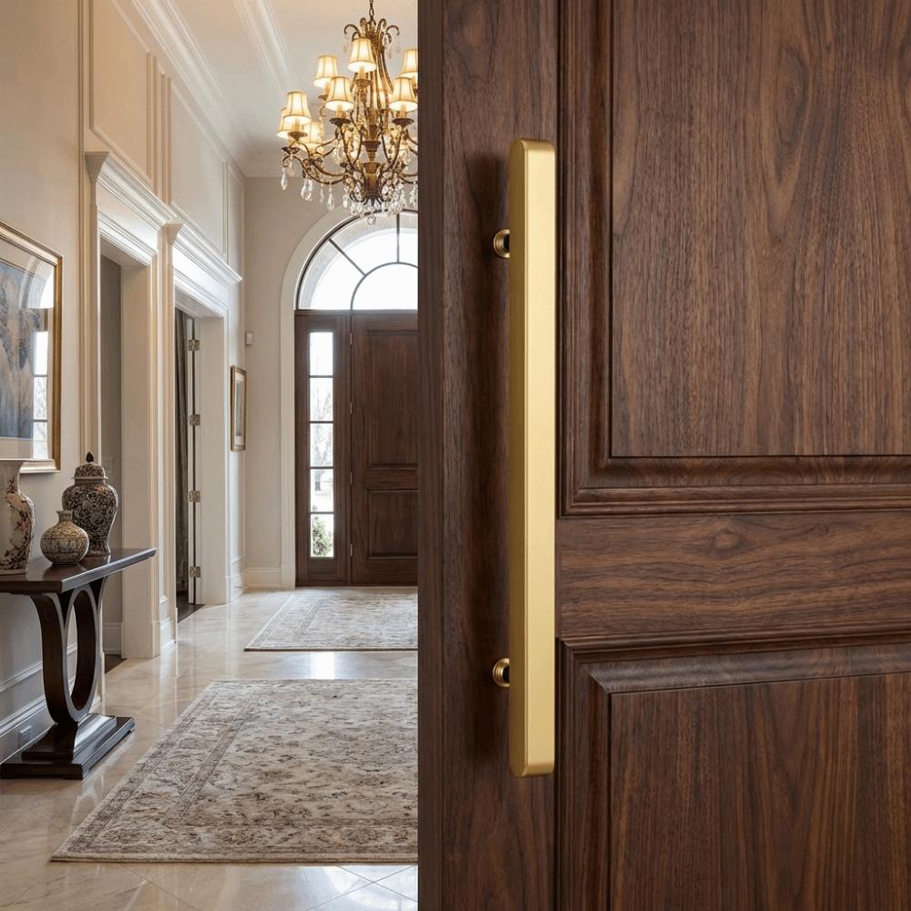 Gold Sliding Door Handle Silver Narrow Frame Handle Easy Install Bathroom Handle  Shower Room