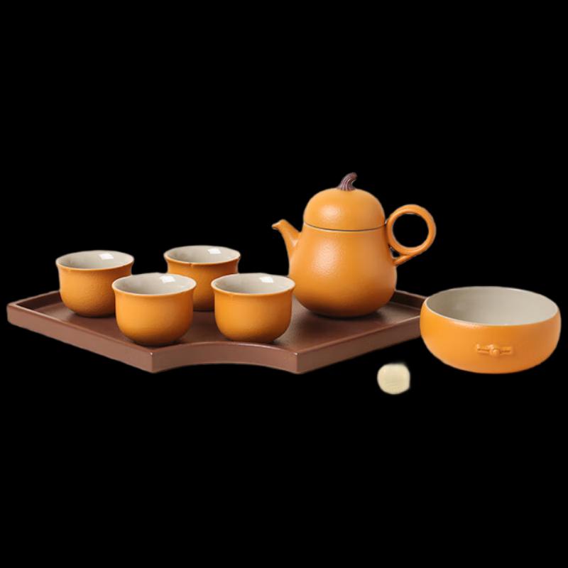 Lu Bao Gourd Pear Ceramic Kung Fu Tea Set