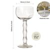 Champagne Glasses Luxury Set - Vintage Wave Pulled Stem Lead-Free Crystal Glassware for Cocktails, Perfect New Year's Gift