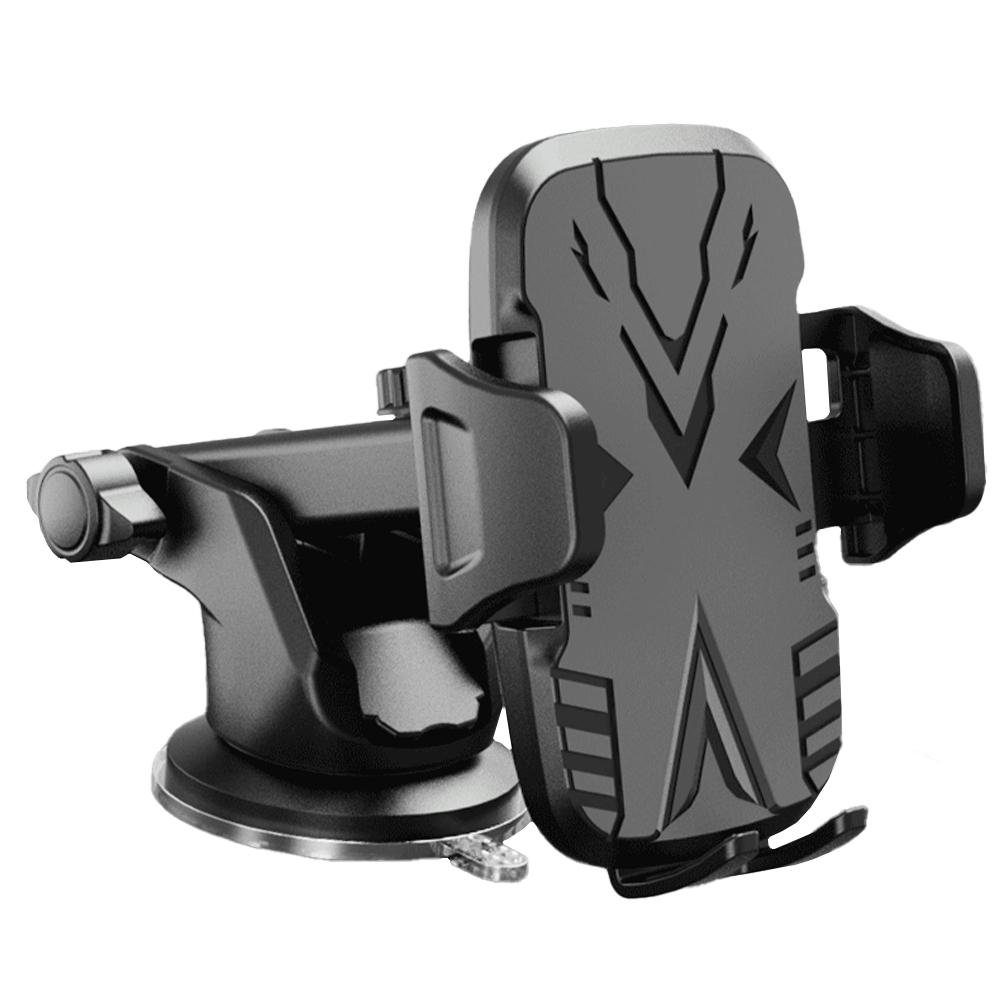 Portable Adjustable Mult-Angle Stand Stable Car Phone Holder for Mobile Devices Lay Flat чёрный