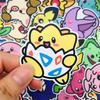 53PCS Kawaii Anime Pocket Monsters Stickers Pikachu DIY Laptop Luggage Skateboarding Mobile Cartoon Student Toys Gift Stickers