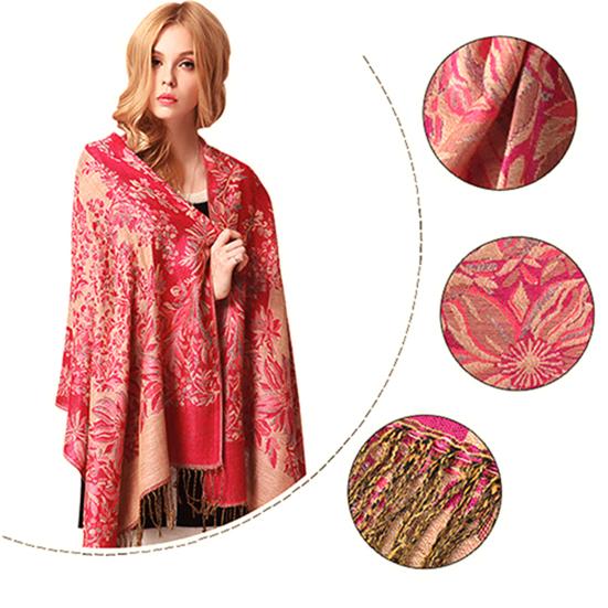 Scarf Tassels Style Vintage Smooth Cotton Shawl Scarf for Autumn