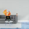 Modern Chinese Carp And Mother Resin Sculpture Ornament Figurine for Desk Bedroom Office Home