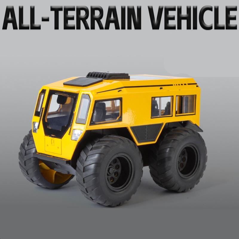 

1:24 Sherp All-Terrain Alloy Truck Car Model Diecasts Metal ATV Off-Road Vehicles Model Simulation Sound and Light Kids Toy Gift жовтий