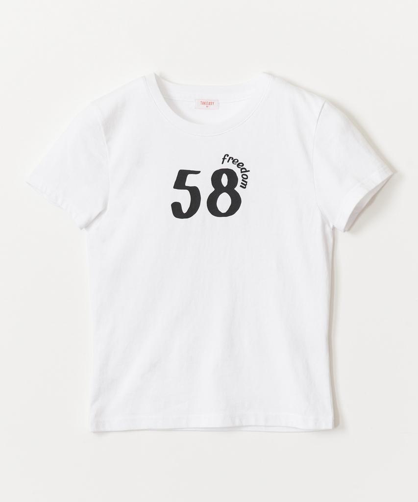 TAKEASY Women'S No. 58 Logo Short Sleeve (White)