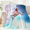 Singer K-Katy Perry Album Throw Lightweight 240g Flannel Blanket Soft Skin-friendly for Summer Cooling