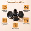 4Pcs Universal Gas Stove Foot Mat Suction Cup Wear-Resistant Gas Stove Non-Slip Pad Replacement Silent Jumping Bed Foot Covers