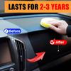 Armaturenbrett-Restaurationscreme für Kunststoff- und Lederausstattung im Auto-Innenraum, Aufwischbare Pflegapaste mit Schwamm für Detailarbeiten an Mittelkonsole und Verkleidungen