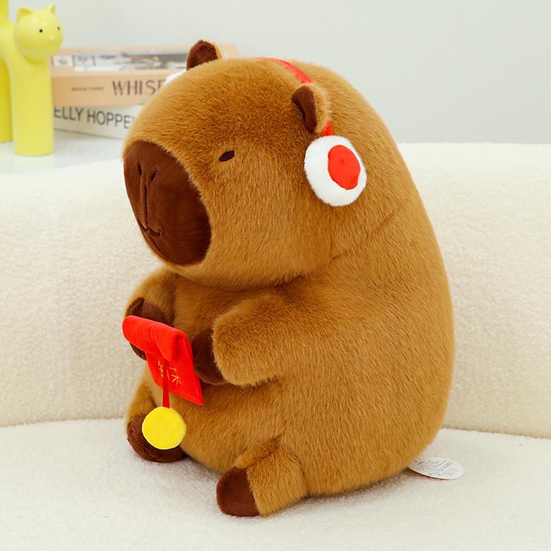 Adorable New Fun Capybara Plush Doll For New Year Red Envelope Gift Soft Toy