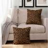 18X18 Inch Classic Leopard Print Throw Pillow, Soft Skin-Friendly Cushion, Stylish Home Sofa Decor Pillow Ideal Family Gift