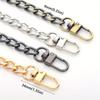 Purse Chain Strap Metal Shoulder Crossbody Replacement Bag Chain, Flat Chain Strap for DIY Purse Handbag